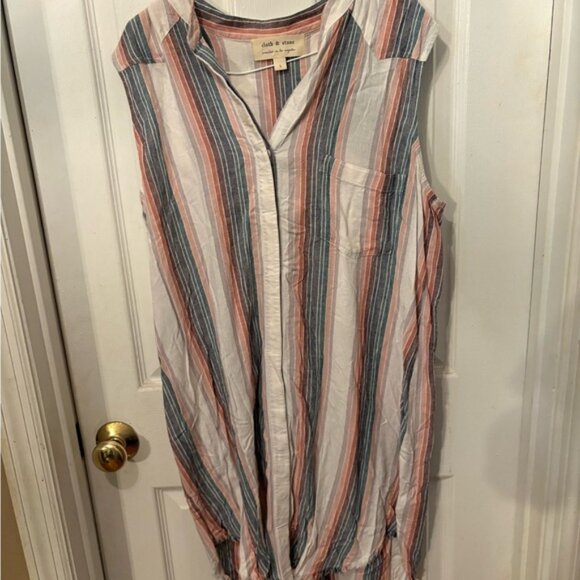 Cloth & Stone Multicolor Striped Top - Picture 1 of 2